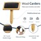 Needle Felting Kit Tools, 10"x 8" Felting Pad,Wooden Wool Carders, 34 Pcs Felting Needles, Felt Kit Supplies Include Storage Bag for Beginners DIY Wool Craft